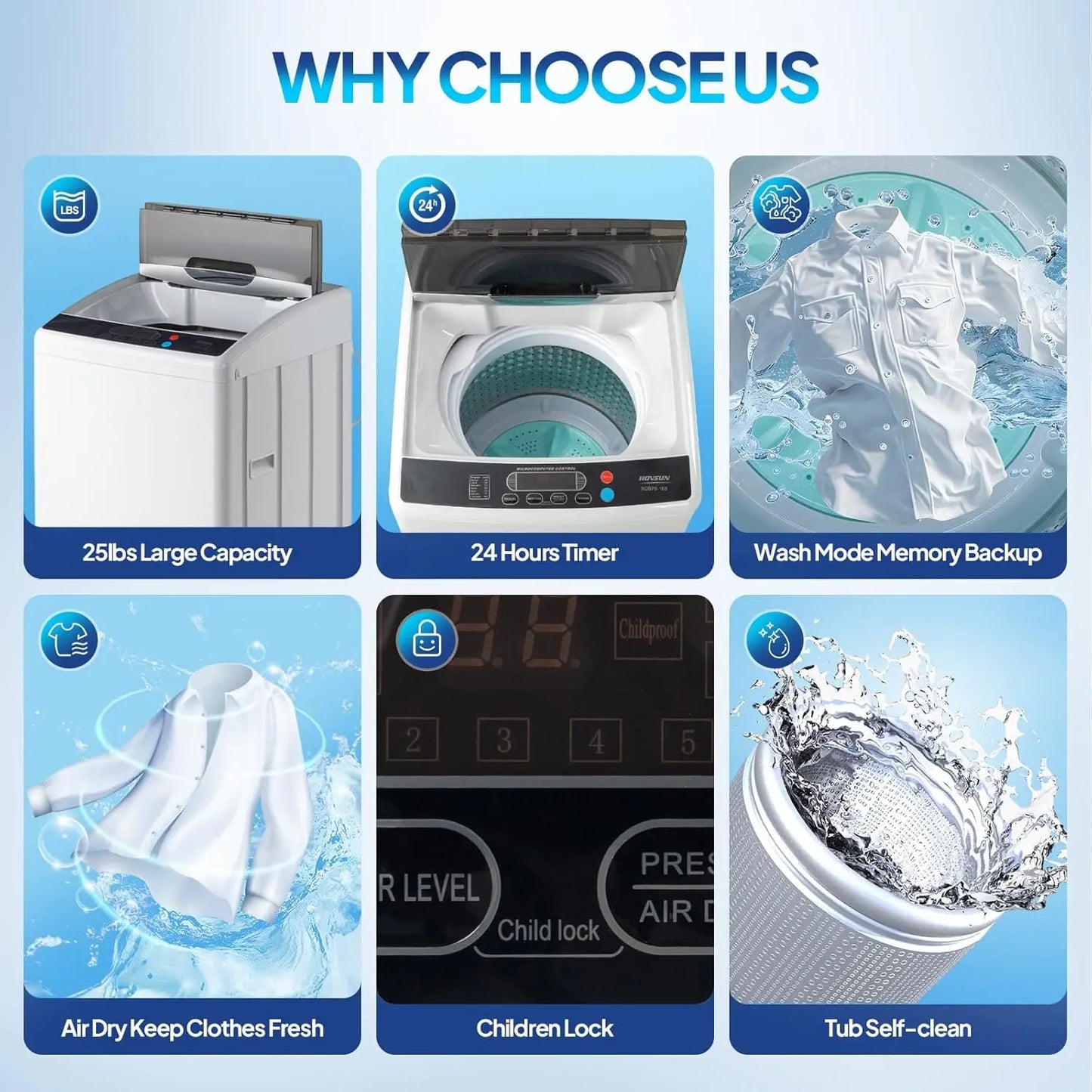 25LBS Portable Washing Machine
