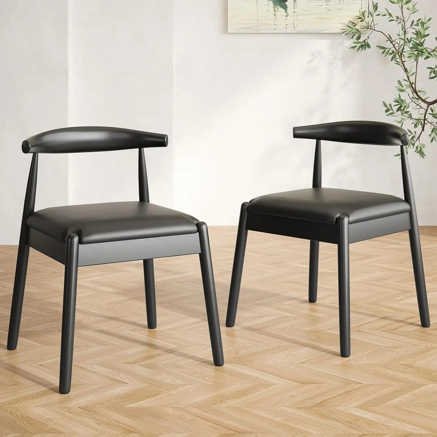 Dining Chairs Set of 2, Mid-Century Modern
