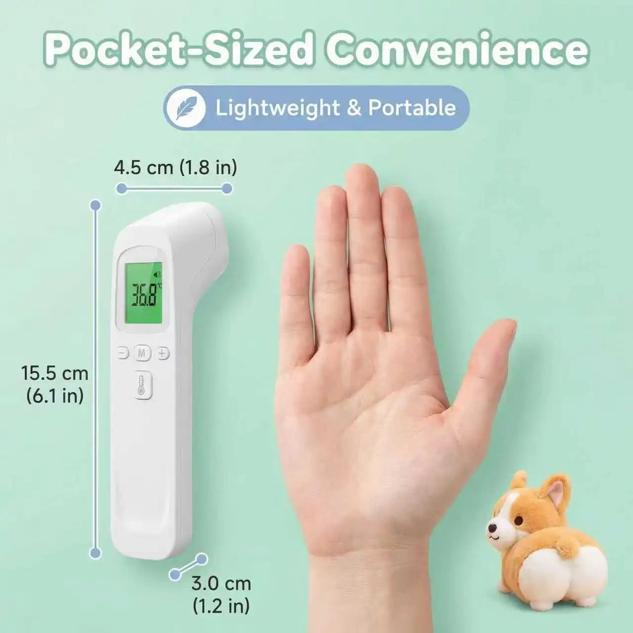 2-in-1 Cat Dog Accuracy Thermometer One Click Boot