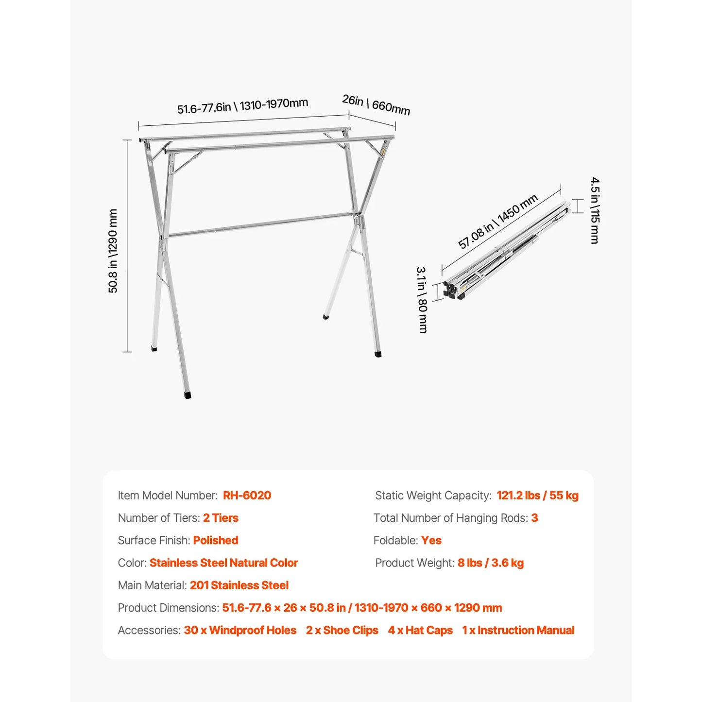 Clothes Drying Rack Foldable