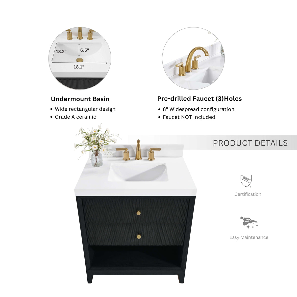 Momo 30" Bath Vanity Set