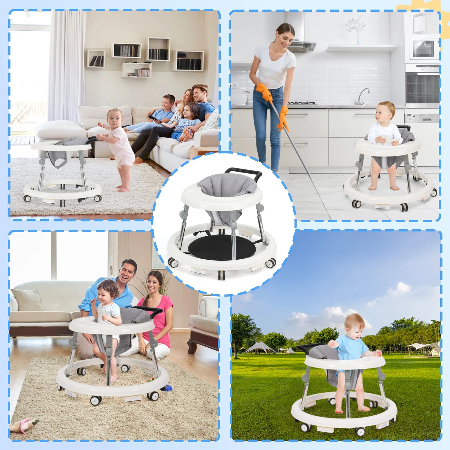 Baby Walker with Adjustable Height