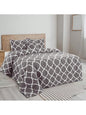 LUX Décor Reversible 5pc Comforter Set, Microfiber Bed in a Bag, Includes 1 Comforter, 2 Pillow Shams