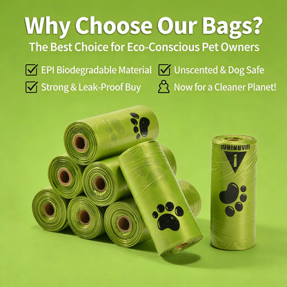 Eco-Friendly Dog Poop Bags Leak-Proof Extra Thick