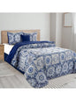 LUX Décor Reversible 5pc Comforter Set, Microfiber Bed in a Bag, Includes 1 Comforter, 2 Pillow Shams