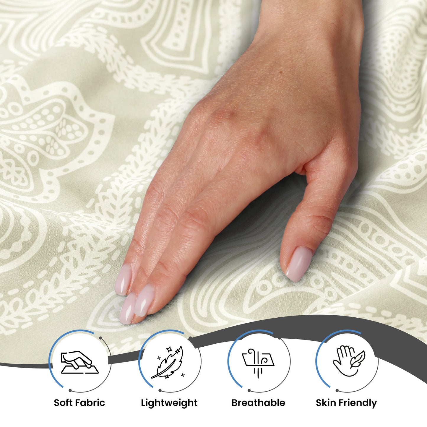 Lux Decor 6Pc Paisley Sheet Set – Soft Microfiber, Wrinkle-Free