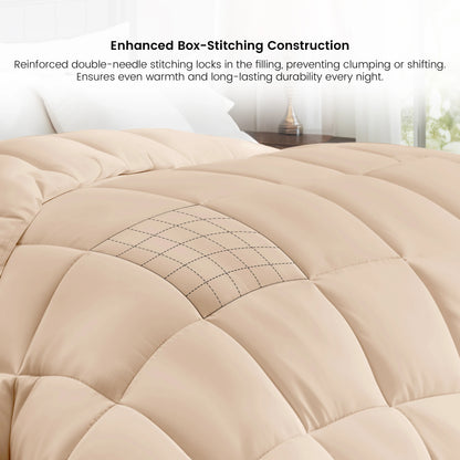 Lux Decor Down Alternative Comforter – Soft and Cozy Bedding, 102" x 90"
