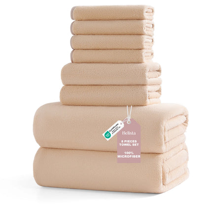 8Pcs Oversized Bath Towel Set 35"×70" Highly Absorbent & Quick-Dry