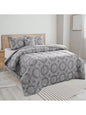 LUX Décor Reversible 5pc Comforter Set, Microfiber Bed in a Bag, Includes 1 Comforter, 2 Pillow Shams