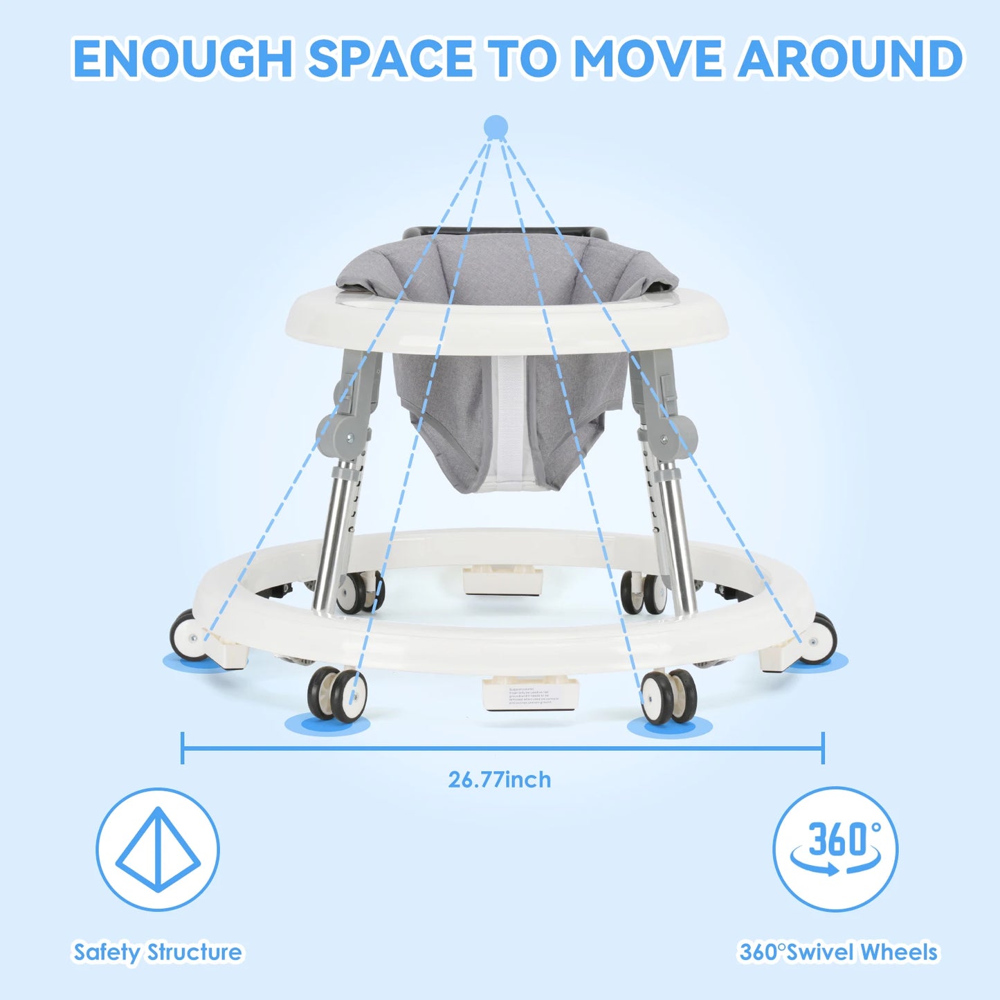 Baby Walker with Adjustable Height