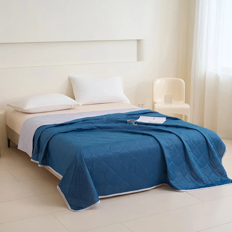 1pc Large Cooling Blanket for Hot Sleepers, Contemporary Geometric Pattern,
