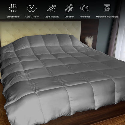 Lux Decor Down Alternative Comforter – Soft and Cozy Bedding, 102" x 90"