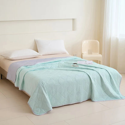 1pc Large Cooling Blanket for Hot Sleepers, Contemporary Geometric Pattern,