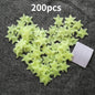 200 Piece Luminous Star Wall Sticker, Easy To Tear and Stick