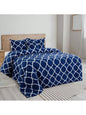 LUX Décor Reversible 5pc Comforter Set, Microfiber Bed in a Bag, Includes 1 Comforter, 2 Pillow Shams