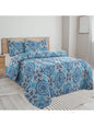 LUX Décor Reversible 5pc Comforter Set, Microfiber Bed in a Bag, Includes 1 Comforter, 2 Pillow Shams