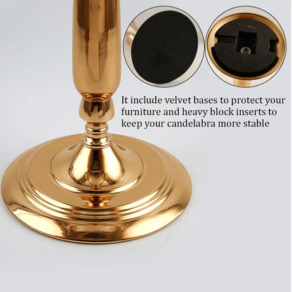 Gold Crystal Candle Holders Candlestick