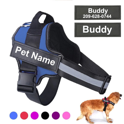 Dog Harness Reflective Breathable Adjustable Pet Harness