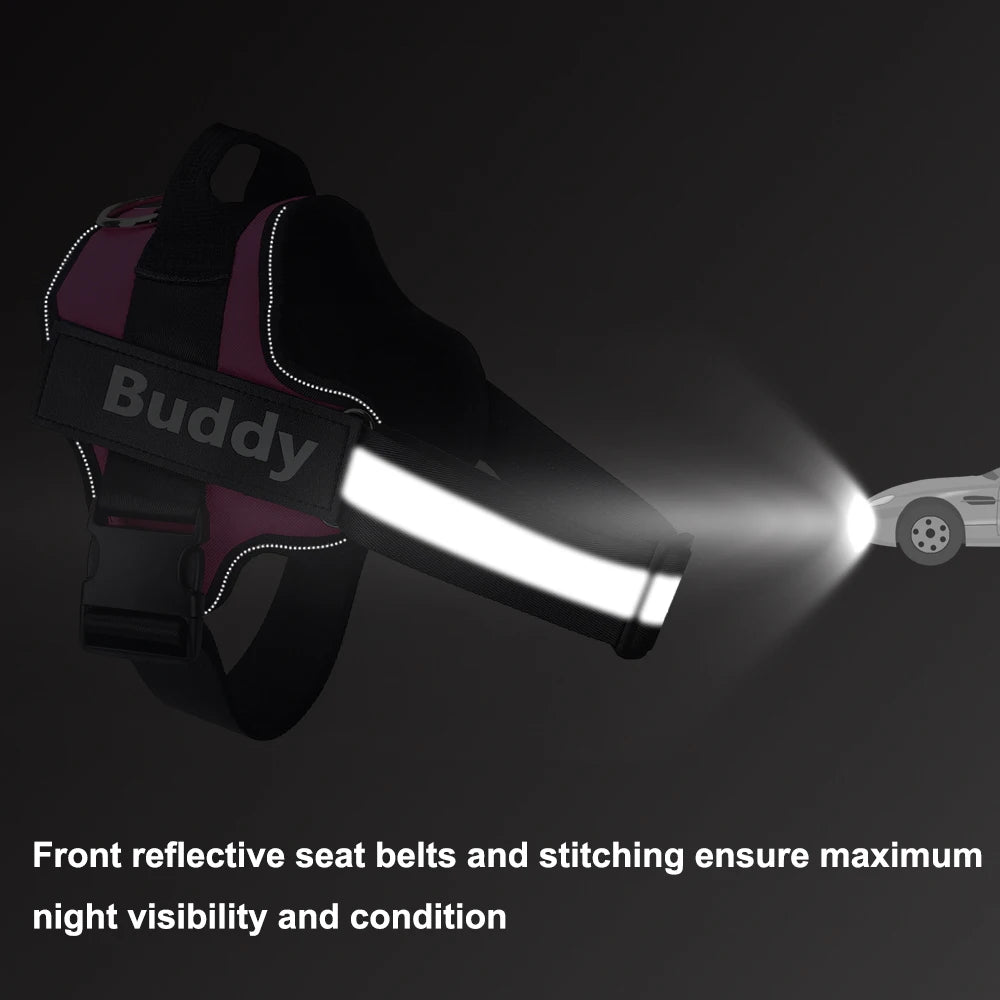 Dog Harness Reflective Breathable Adjustable Pet Harness