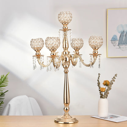 Gold Crystal Candle Holders Candlestick