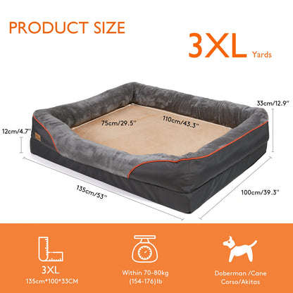 Large Dog Bed Removable Washable Waterproof Cover