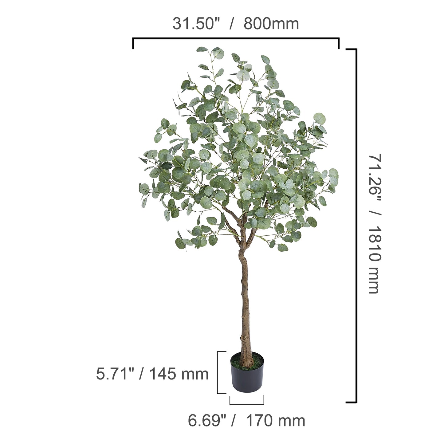 Artificial Olive Tree 4/5/6FT Tall