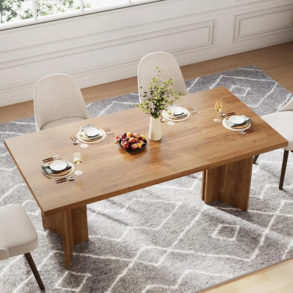 Large 63-inch Farmhouse Kitchen Table