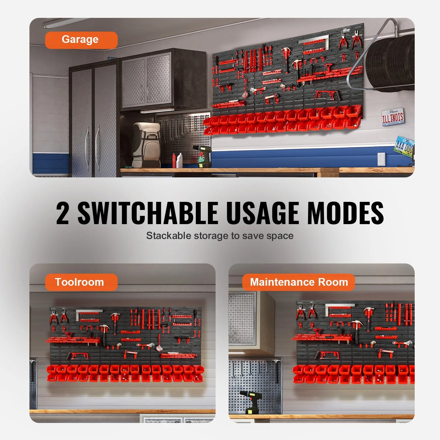 Wall Mounted Storage Bins