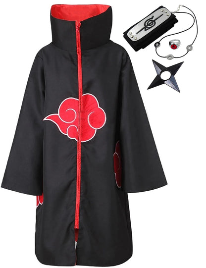 Akatsuki Uchiha Itachi Cloak for Kids or Adults