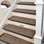 Bullnose Non-Slip Stair Treads -Ultra Plush- Washable Self-Adhesive