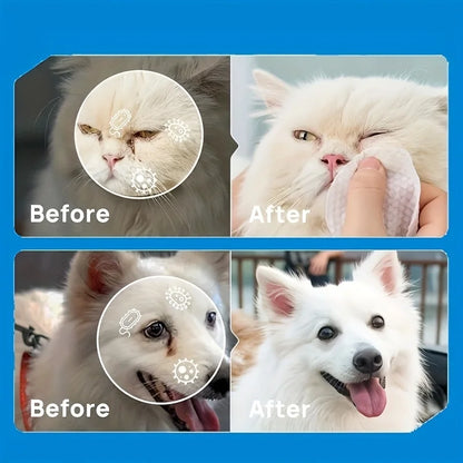 200pcs Eyes Wipes For Dogs & Cats