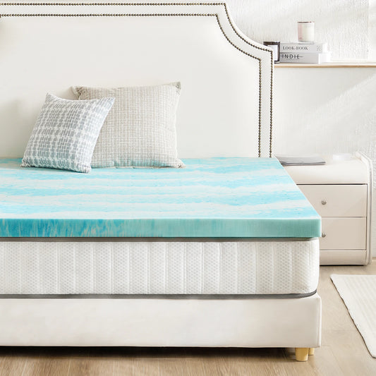 2-3 Inch Thick Gel Cooling Memory Foam Mattress Topper