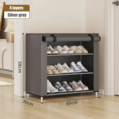 Shoes Organizer Rack Multilayer Dustproof Shoe Cabinet