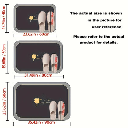 1pc Diatomite Bath Mat Quick Dry Super Absorbent Non-slip