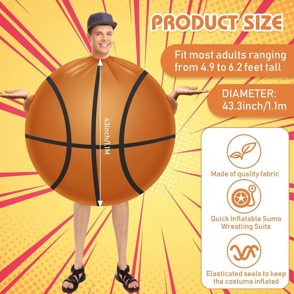 Inflatable Adult Halloween Costumes 4.9-6.2 ft for Men Women