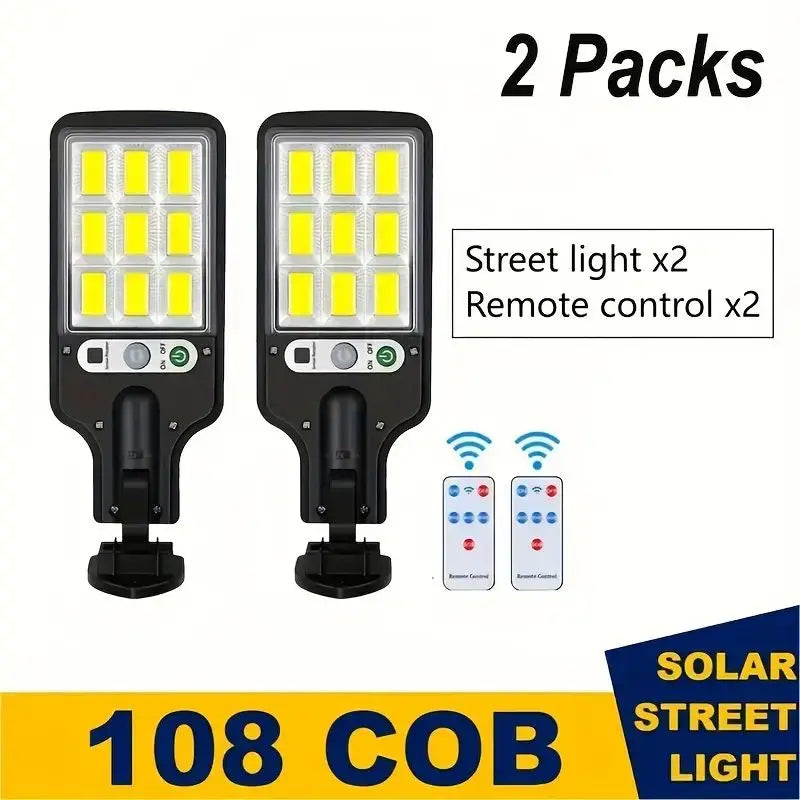 4 pc Solar Outdoor LED Wall Light