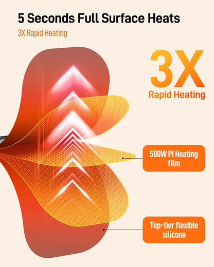 Electric Warming Tray with 8 Temp Setting Food Warmer Plate