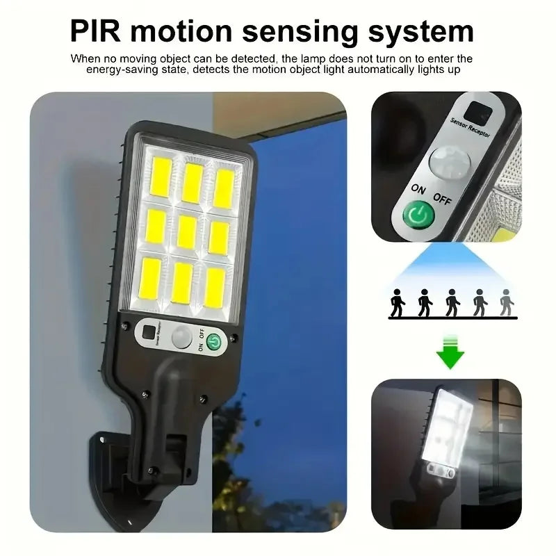 4 pc Solar Outdoor LED Wall Light