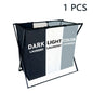 3 Sections Divided Laundry Basket Large Laundry Hamper Foldable Washing Bin Dirty Cloth Storage Bag Home Storage