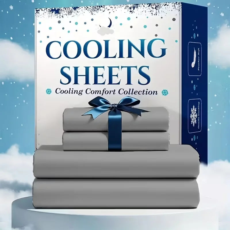 4pcs/6pcs Bamboo Cooling Queen Size Sheet Set
