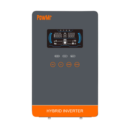 US Stock 4KW 120V Off Grid Solar Inversor DC 24V With 140A MPPT Solar Charger Pure Sine Wave Off-Grid Home Inverter 6.25 Inch LCD Display