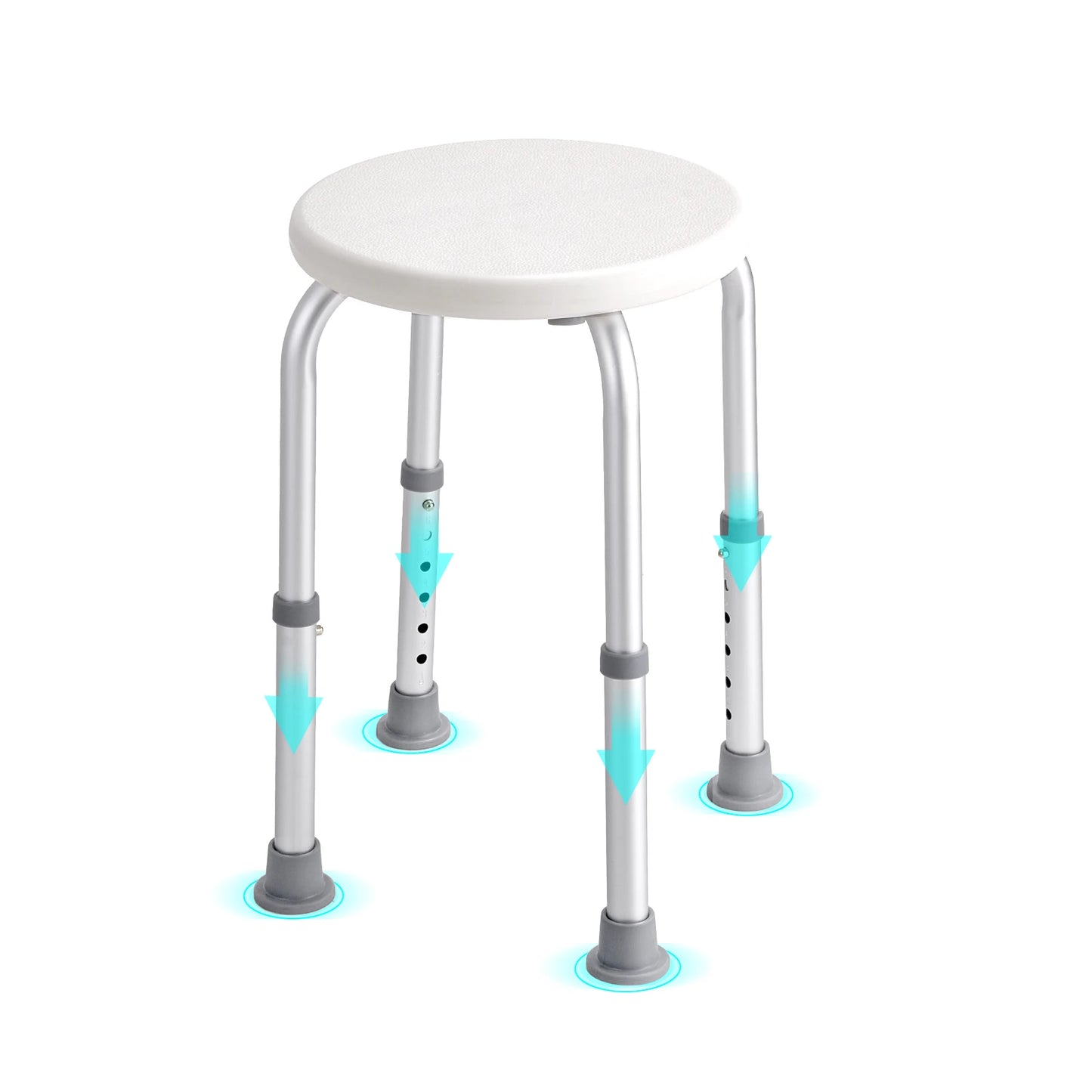 Shower Chair Adjustable Stool Non-Slip Bench