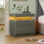 LED Nightstand End Table with RGB LED Lights