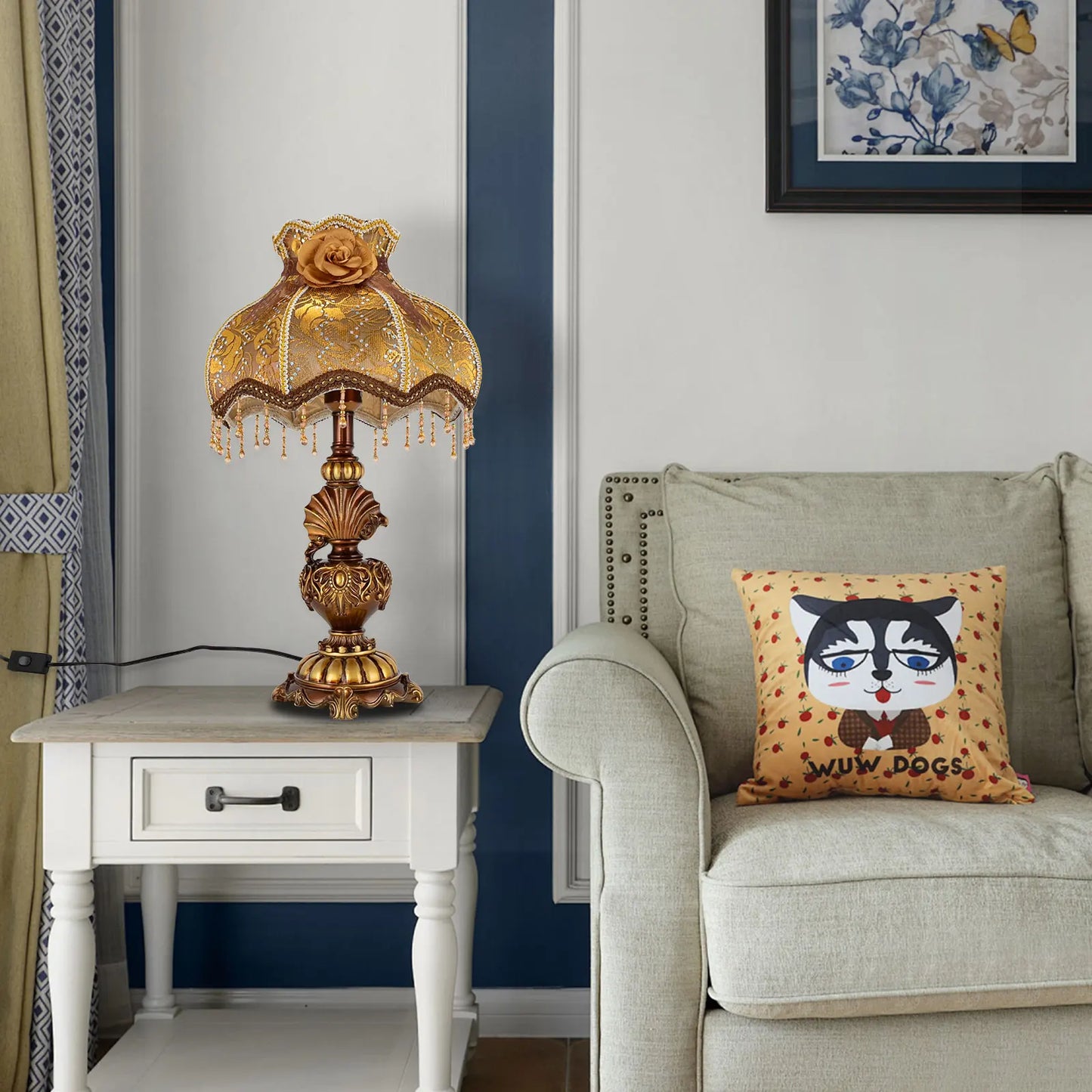 European Gold Table Lamp