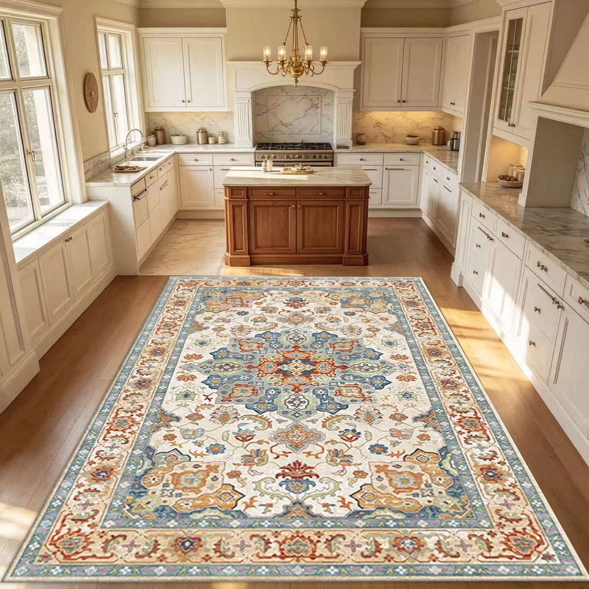 Vintage Oriental Persian Medallion Area Rug