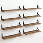Tomnk 8pcs Floating Shelves, Rustic Wood Wall Shelves, Wall Decor, Book Storage Shelves For Bedroom, Living Room, Kitchen, Bathr