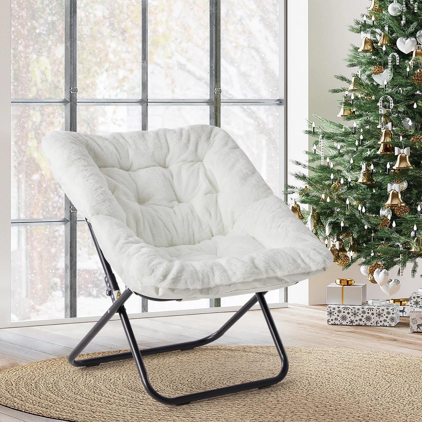28IN Cozy Saucer Chairs Large Size Folding
