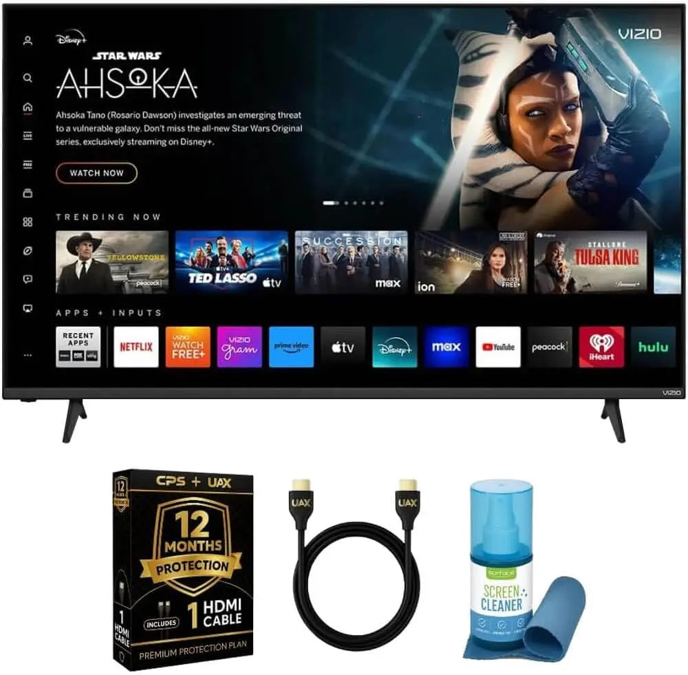 55-Inch 4K UHD Smart TV Bundle with HDR10+, VRR, Bluetooth, Alexa Compatible