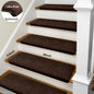 Bullnose Non-Slip Stair Treads -Ultra Plush- Washable Self-Adhesive