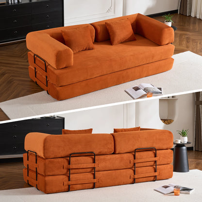 79" Folding Convertible Sofa Bed,